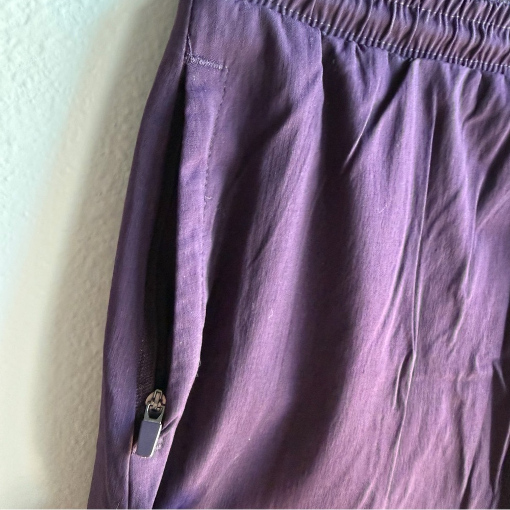 Woven Trek Skort Plum Size S Two Way Stretch Elastic Waistband Activewear E - Picture 4 of 14